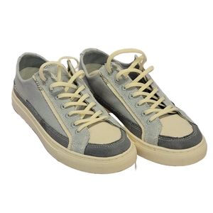 Elegant Cream and Gray Women's Sneakers